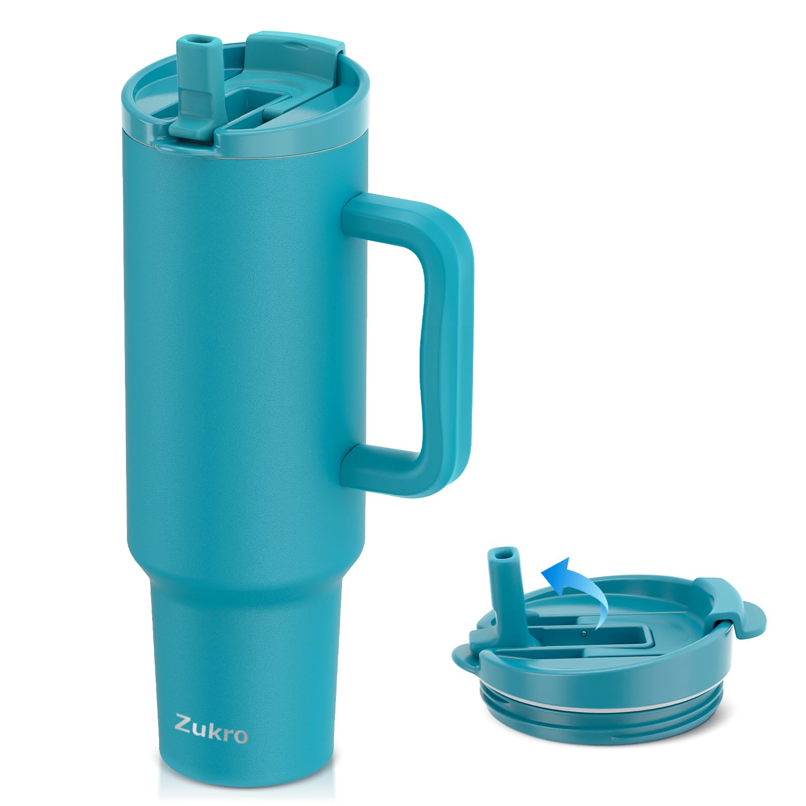 Amazon.com: Zukro 50 oz Tumbler With Handle and Flip Straw